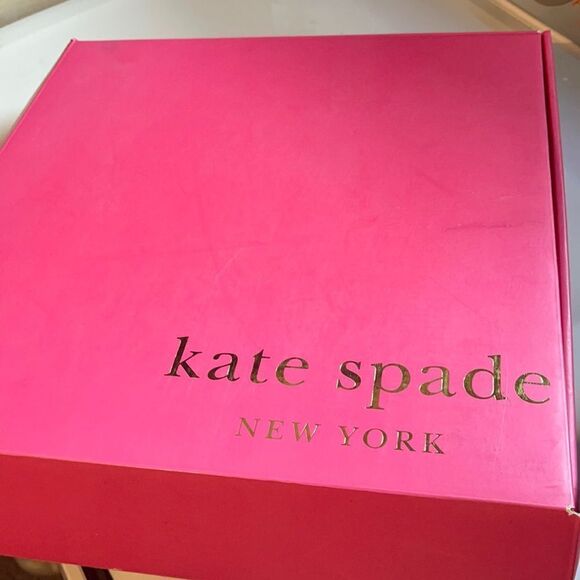 Kate Spade Library Lane Platinum 13" Oval Platter - Picture 1 of 3